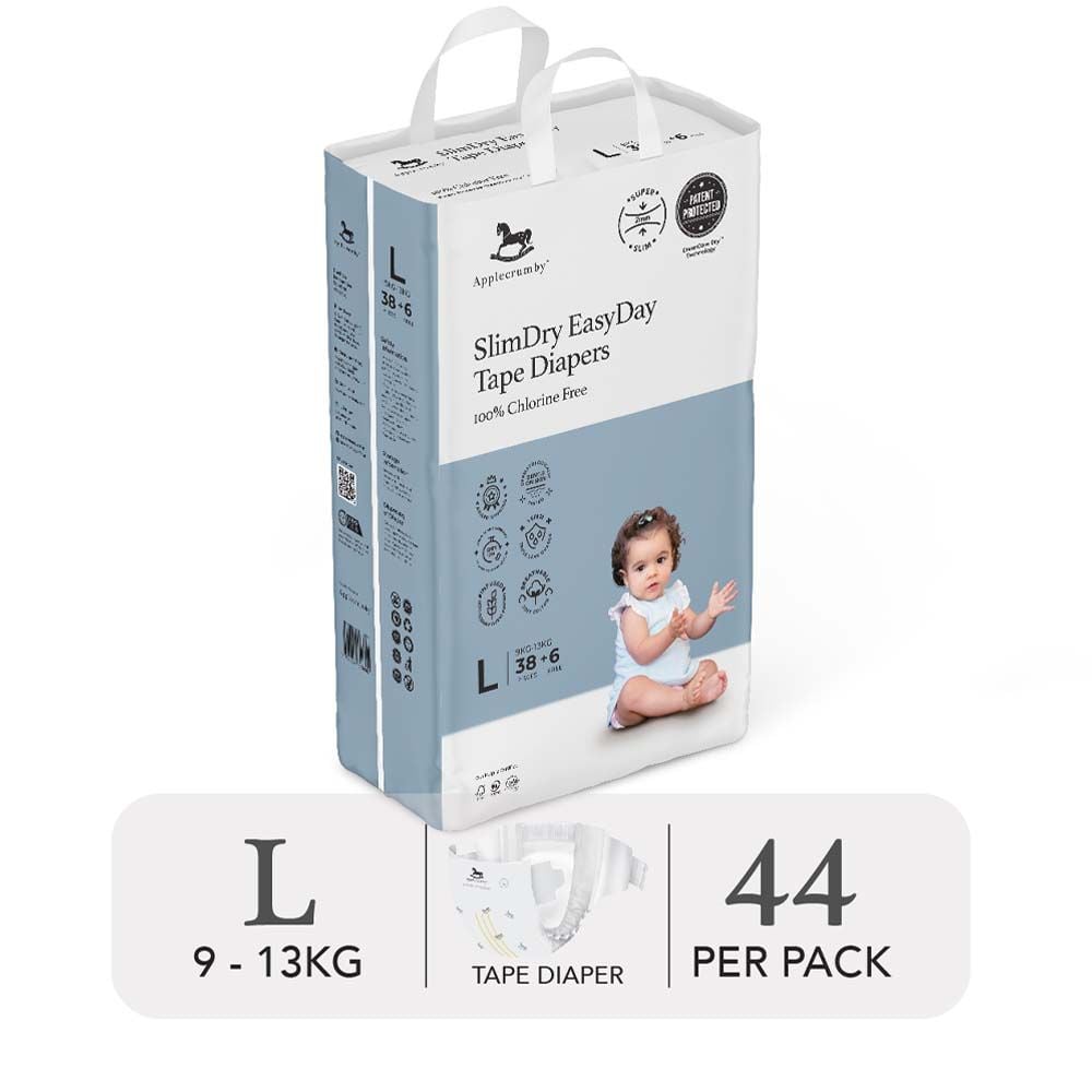  Bỉm tã dán ngày Applecrumby Slimdry Easyday Mega Tape 