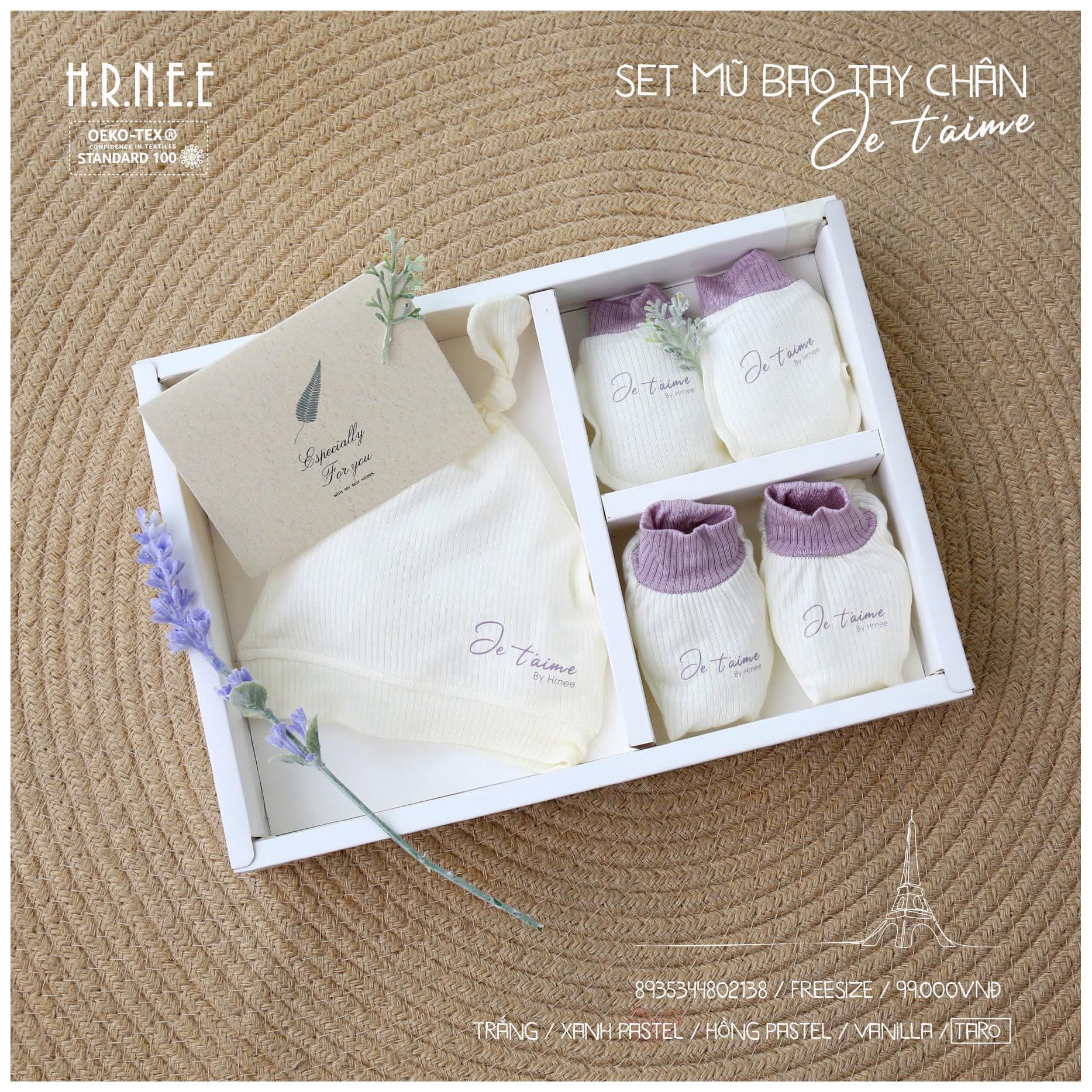  Set PK Mũ Bao Tay Chân Je t'aime - Hrnee 