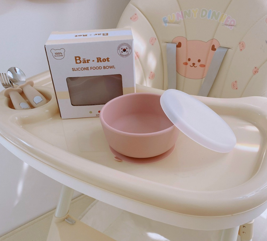  Bát Ăn Dặm Silicon Kèm Nắp Barrot 