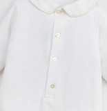  NOUS - Set Bodysuit Dài Màu Trắng Thêu Trang Trí 