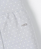  NOUS - Bộ BodySuit Dài Màu Xanh In Hoạ Tiết Trước Ngực 