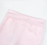  NOUS  - Set BodySuit Dài Trắng Phối Hồng Nhạt 