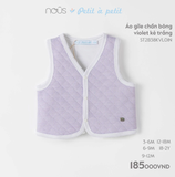  NOUS - Áo Gile Chần Bông Violet 