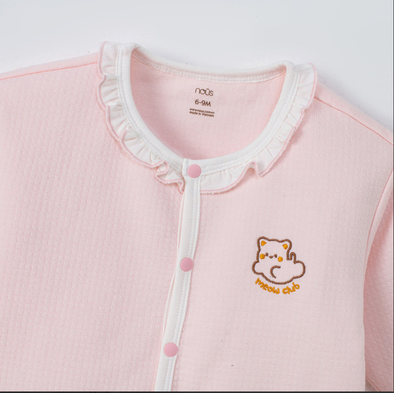  NOUS - Áo Khoác Bé Gái Màu Hồng 