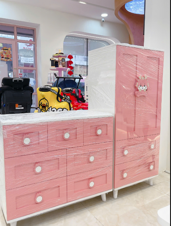  Bộ Tủ Gỗ Rồng Hồng 