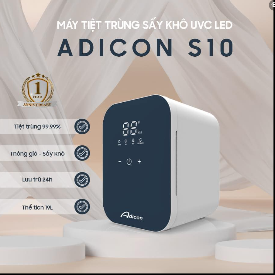  Máy Tiệt Trùng Sấy Khô UVC Adicon Lead S10 