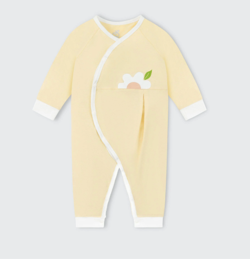  Body dài tay La Pomme thắt nơ xinh xắn - Vàng 