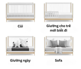  Cũi gỗ 4in1 GAP babyGap Tate 