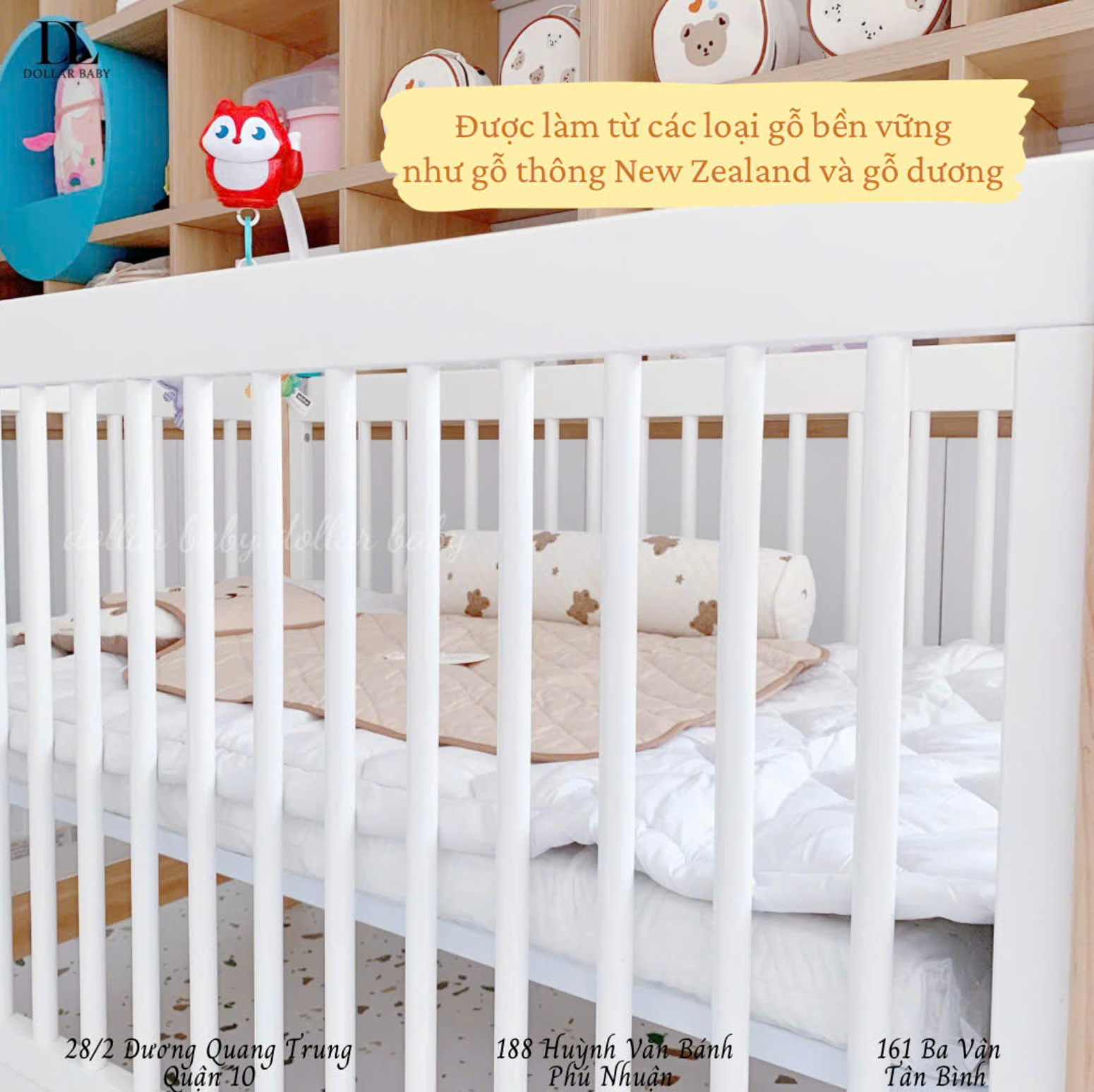  Cũi gỗ 4in1 GAP babyGap Tate 