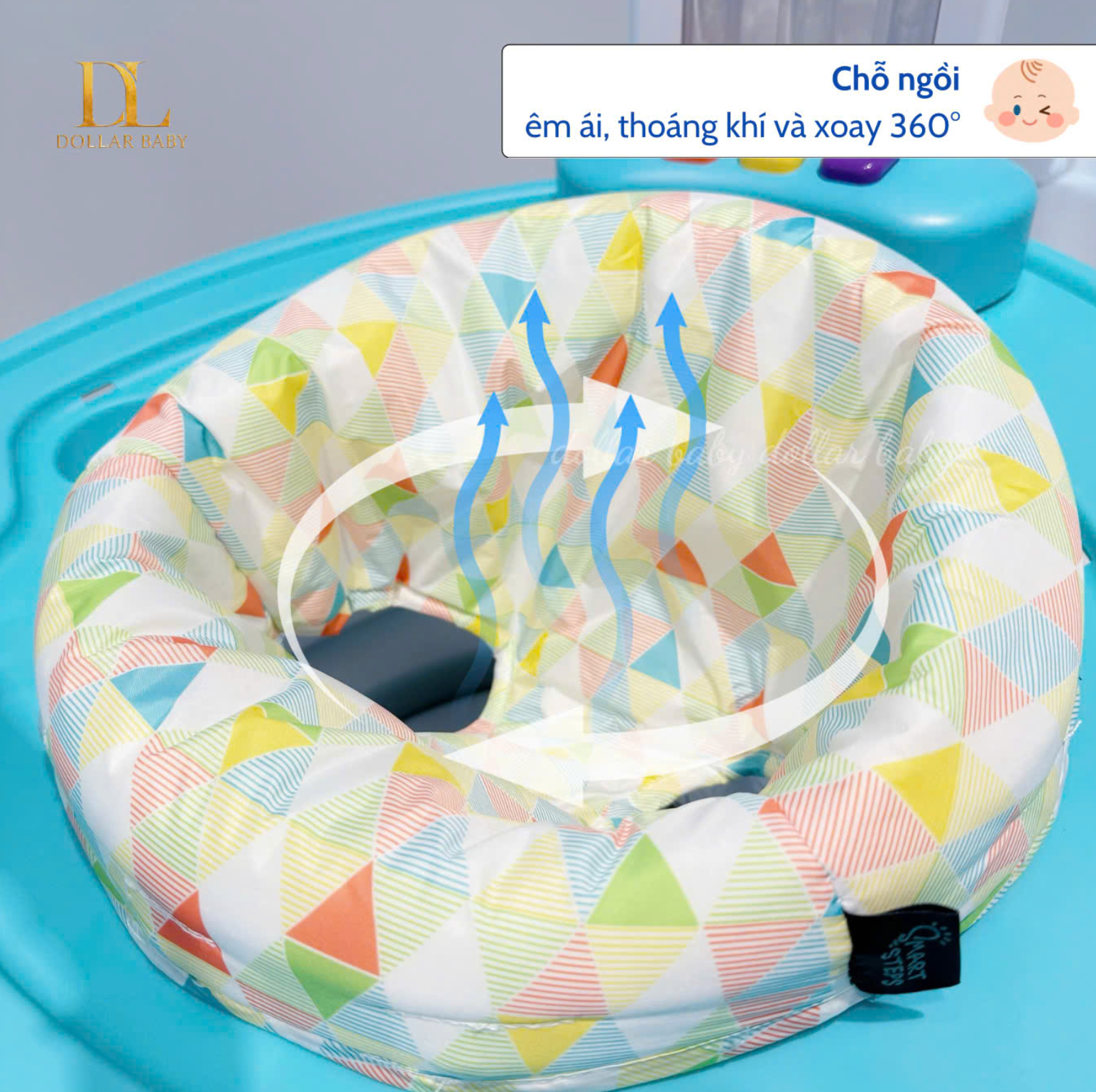  Baby Trend Bounce n’ Dance 4-in-1 Activity Center Walks- Xe Tập Đi Đa Năng 