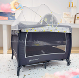  Baby Trend Lil Snooze Deluxe II Playard - Nôi Cũi Vải Gấp Gọn Đa Năng 