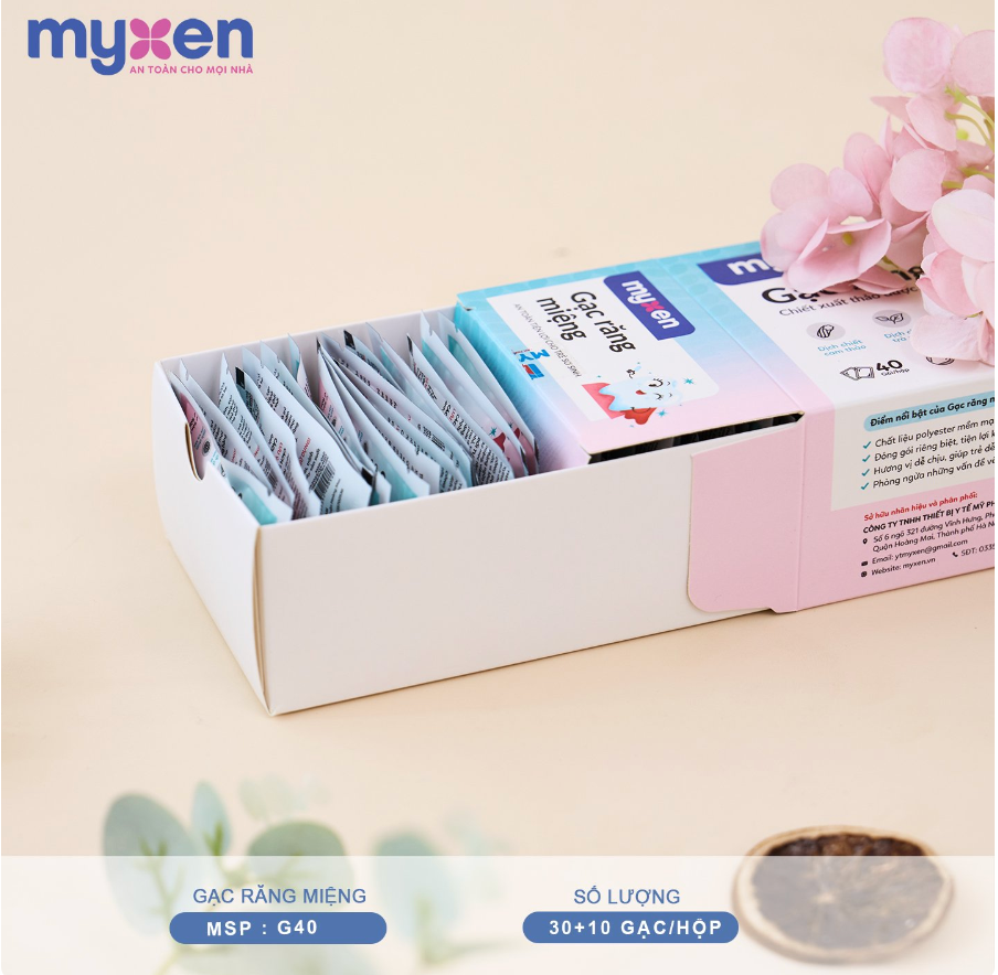  Myxen - Gạc Răng Miệng Tẩm Thảo Dược 