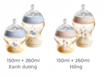  Set 2 Bình Sữa PPSU Tommee Tippee Natural Start Hoạ Tiết 