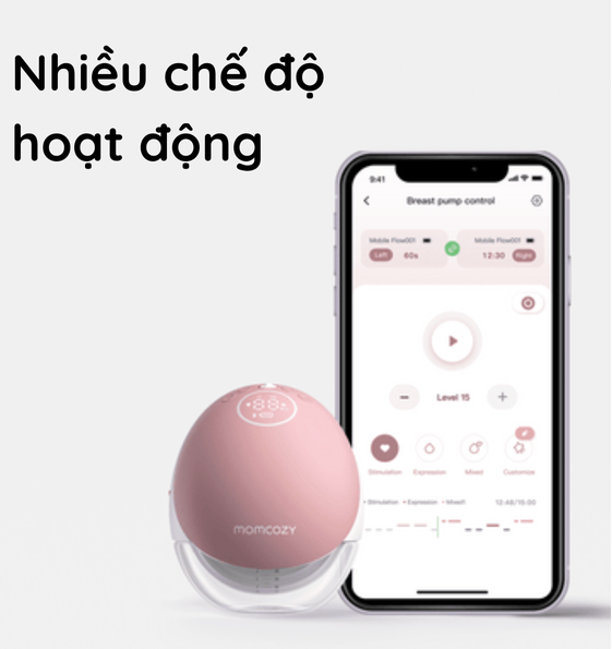  Máy Hút Sữa Đôi Không Dây Momcozy - M9 (Tặng túi trữ sữa) 