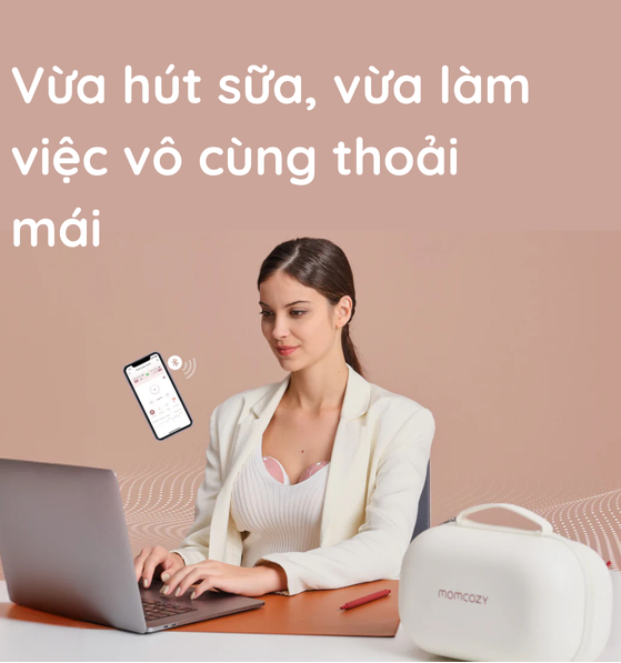  Máy Hút Sữa Đôi Không Dây Momcozy - M9 (Tặng túi trữ sữa) 