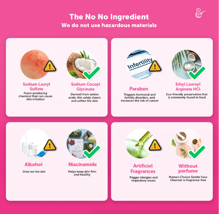  Sữa rửa mặt dịu nhẹ cho mẹ bầu & sau sinh Mama’s Choice 