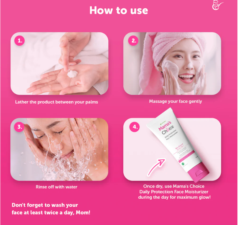  Sữa rửa mặt dịu nhẹ cho mẹ bầu & sau sinh Mama’s Choice 