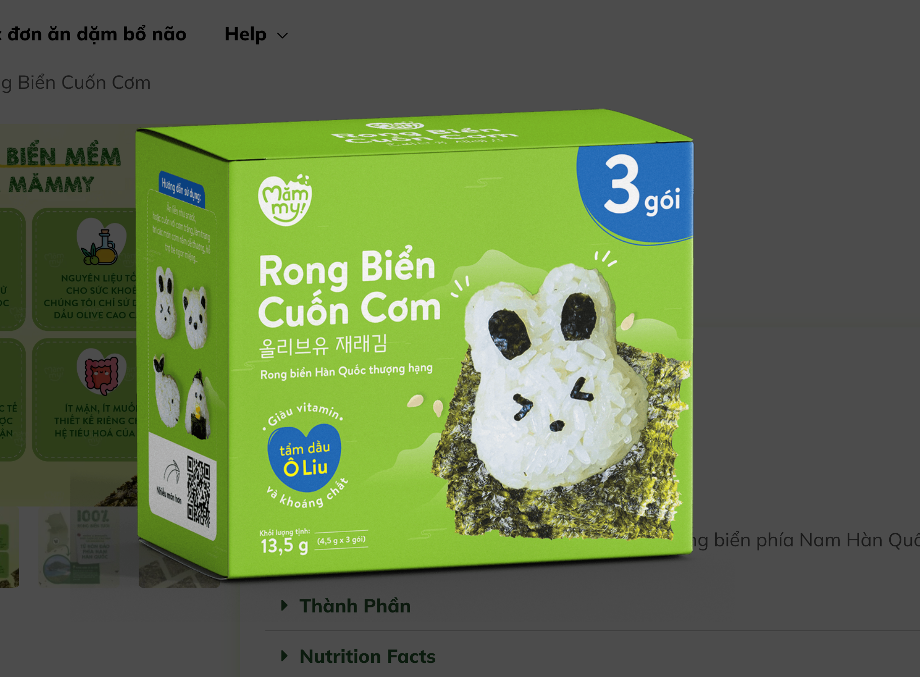  Rong Biển Cuốn Cơm Mămmy 