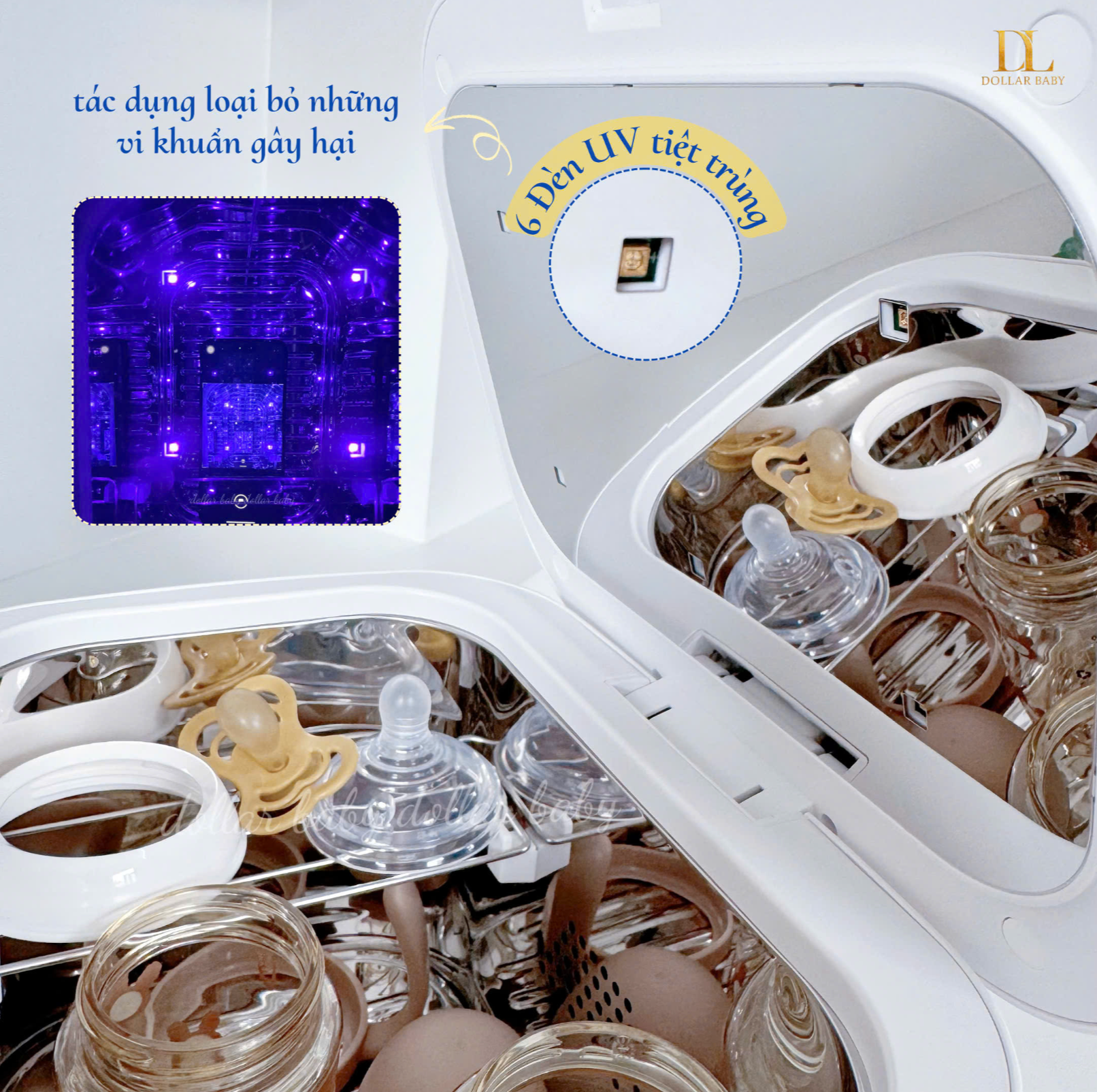  MOAZ BÉBÉ - Máy tiệt trùng UV xách tay - MB102 