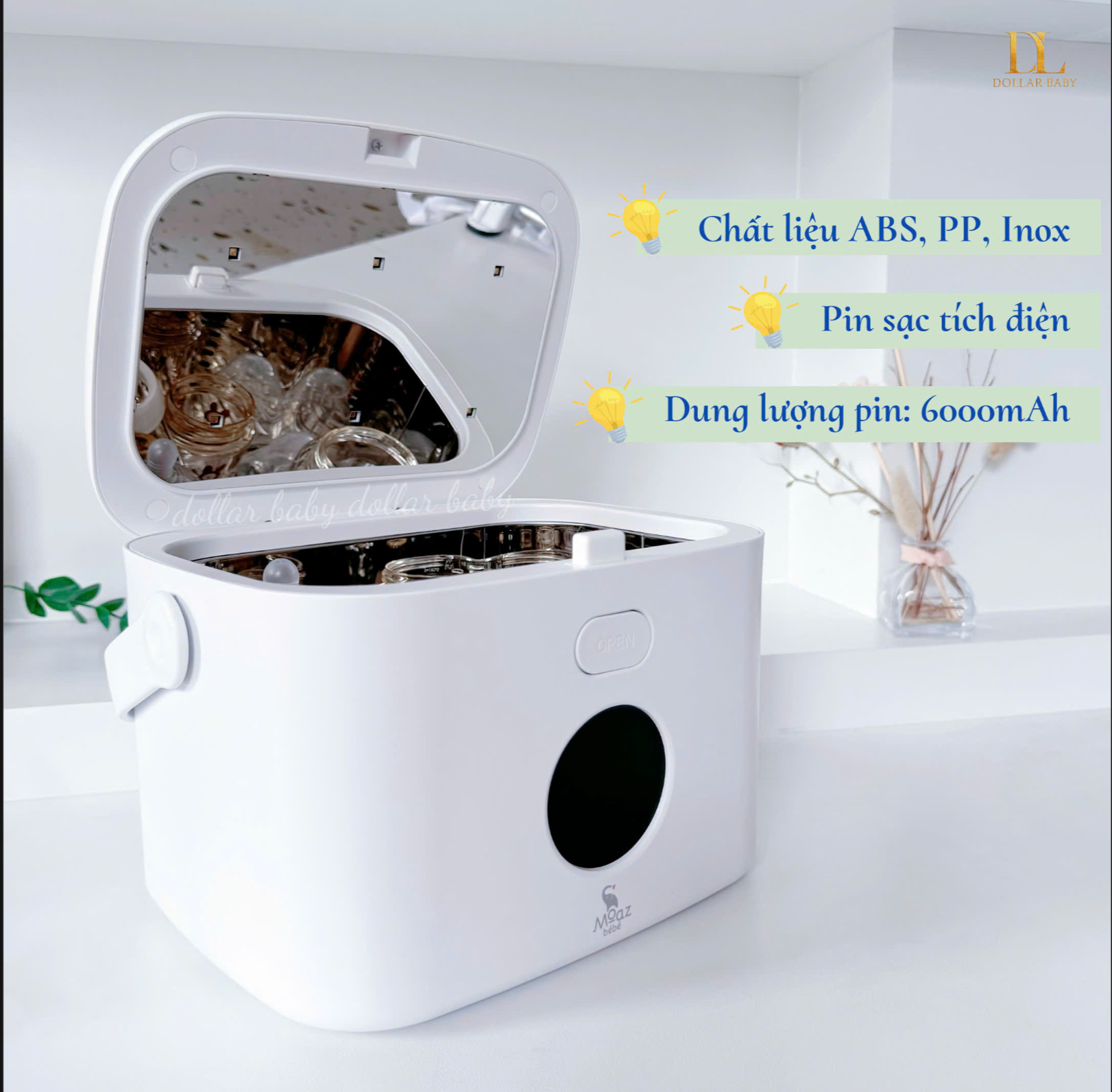  MOAZ BÉBÉ - Máy tiệt trùng UV xách tay - MB102 