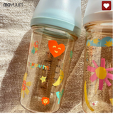  Bình sữa Moyuum PPSU Mov.aa  Bản Họa Tiết - Xanh Mint 