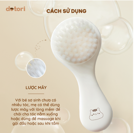  Set lược chải tóc cho bé Dotori 