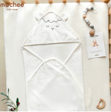 MOCHEE - Ủ Choàng Jacquard Thêu 