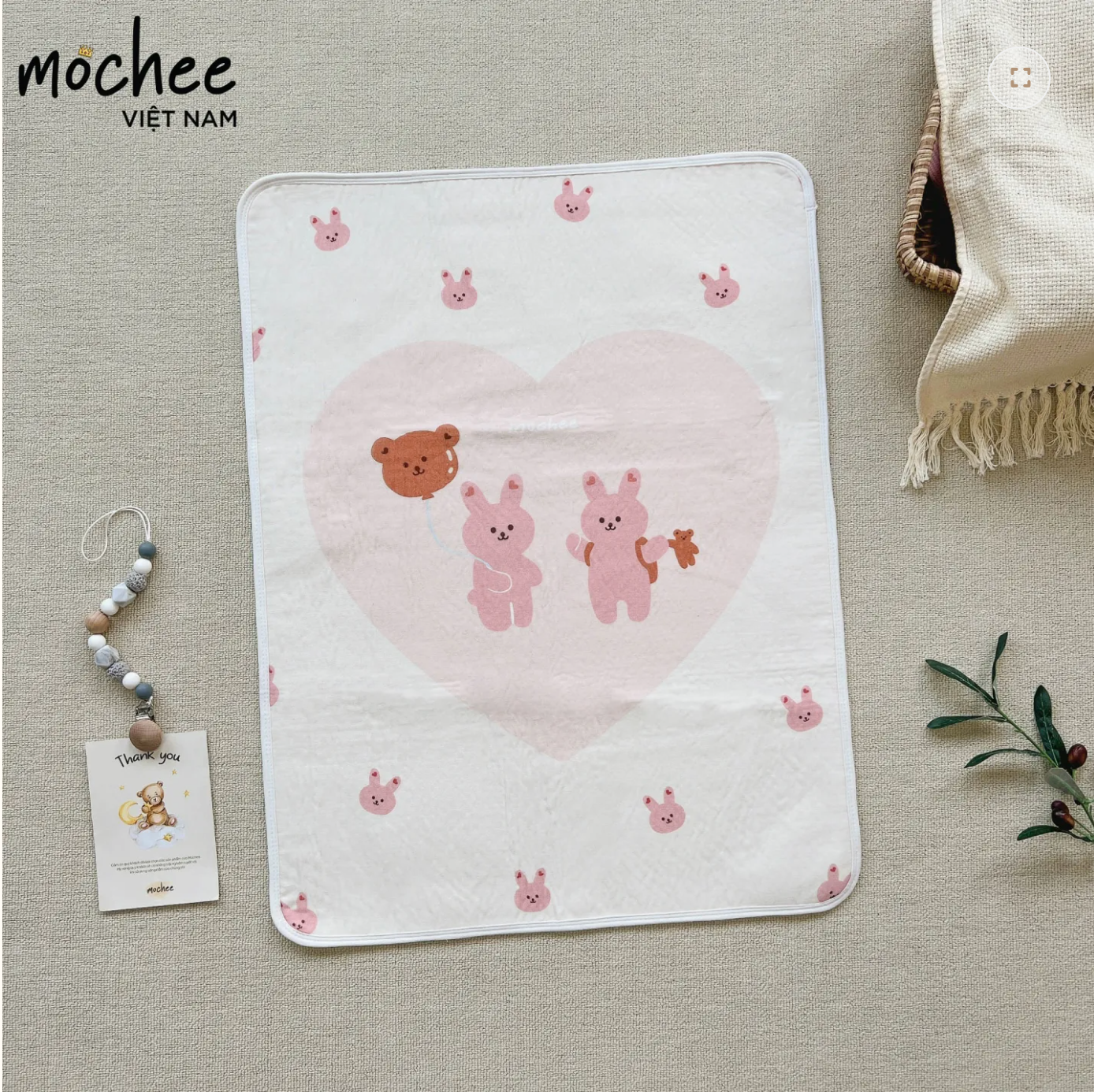  Mochee - Lót thay bỉm sợi tre 