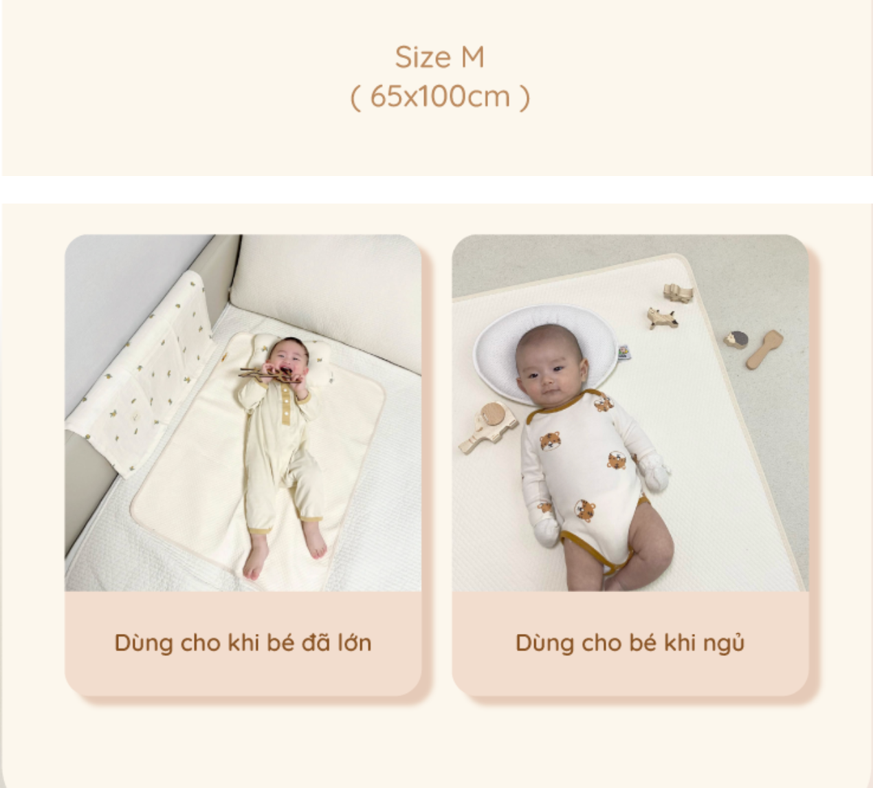  Thảm lót chống thấm Dotori Airy Waterproof Pad Organic Cotton 100% thấm hút tốt 