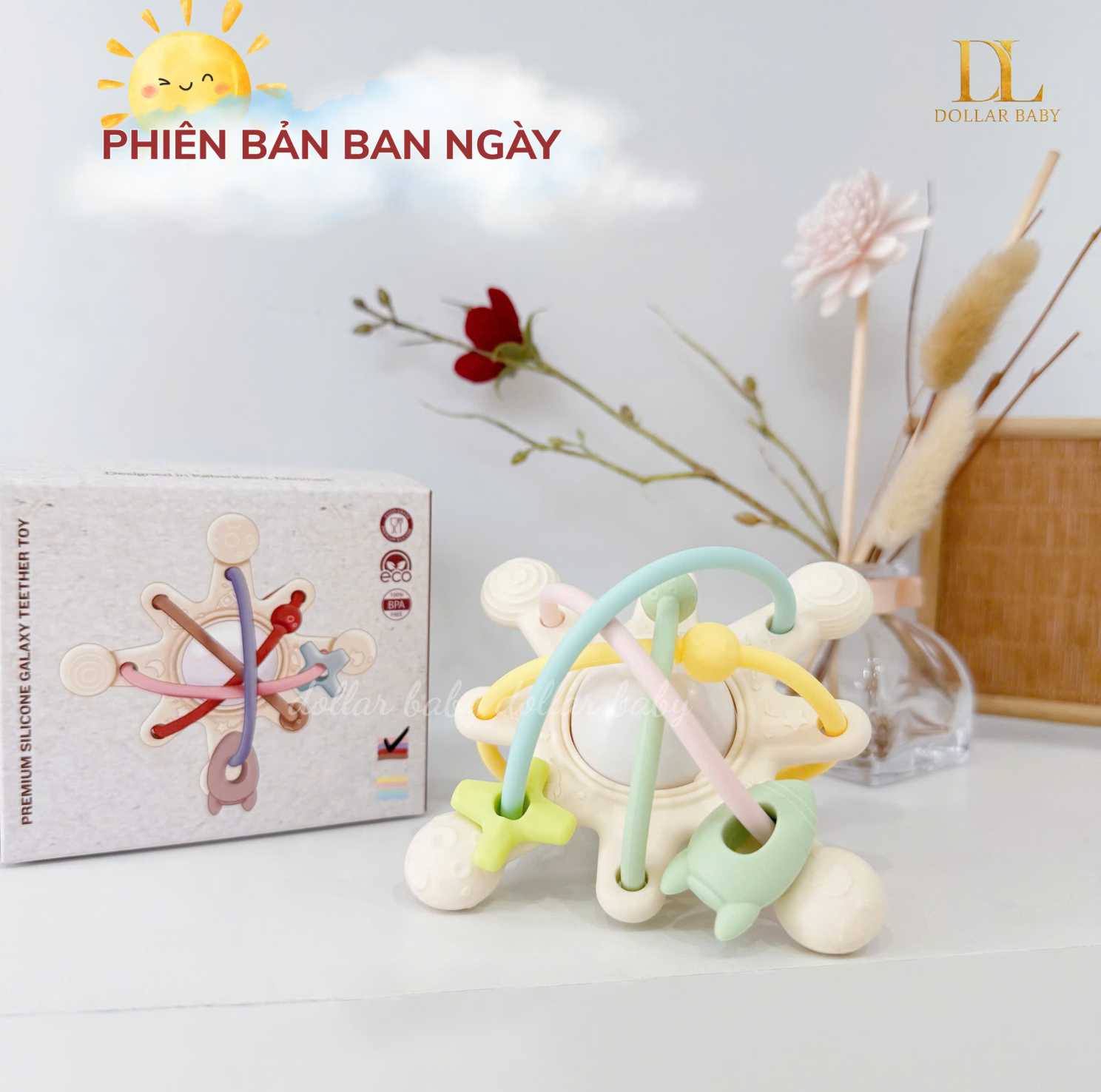  LITTLE BYKKER - Gặm nướu Silicone Galaxy Vũ trụ 