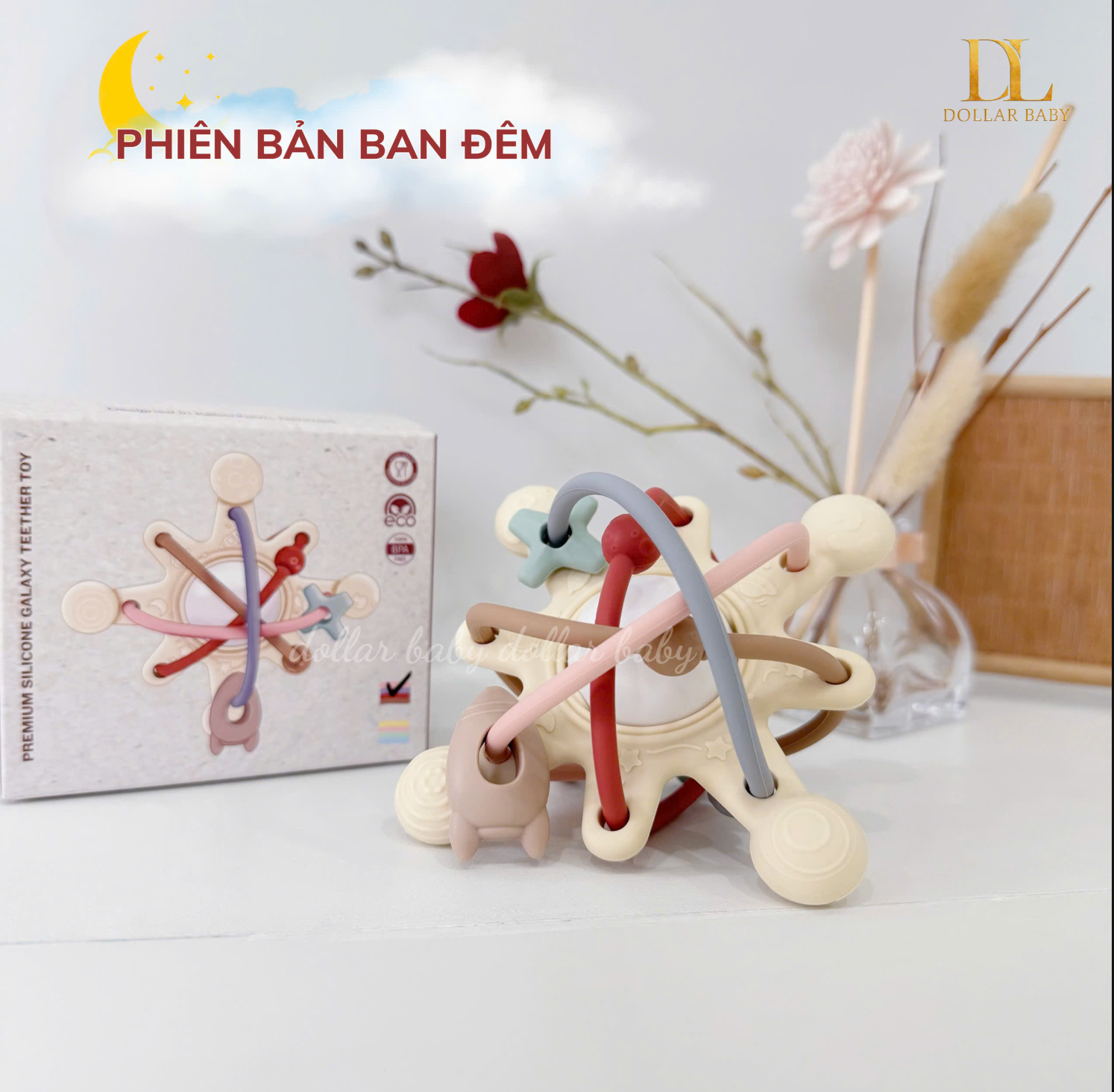  LITTLE BYKKER - Gặm nướu Silicone Galaxy Vũ trụ 