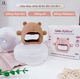  LITTLE BYKKER - Bộ Gặm nướu hình gấu có hộp đựng an toàn 