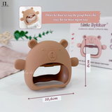  LITTLE BYKKER - Bộ Gặm nướu hình gấu có hộp đựng an toàn 