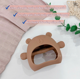  LITTLE BYKKER - Bộ Gặm nướu hình gấu có hộp đựng an toàn 