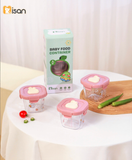  Set 3 hộp thủy tinh trữ đồ ăn dặm Misan 230ml 
