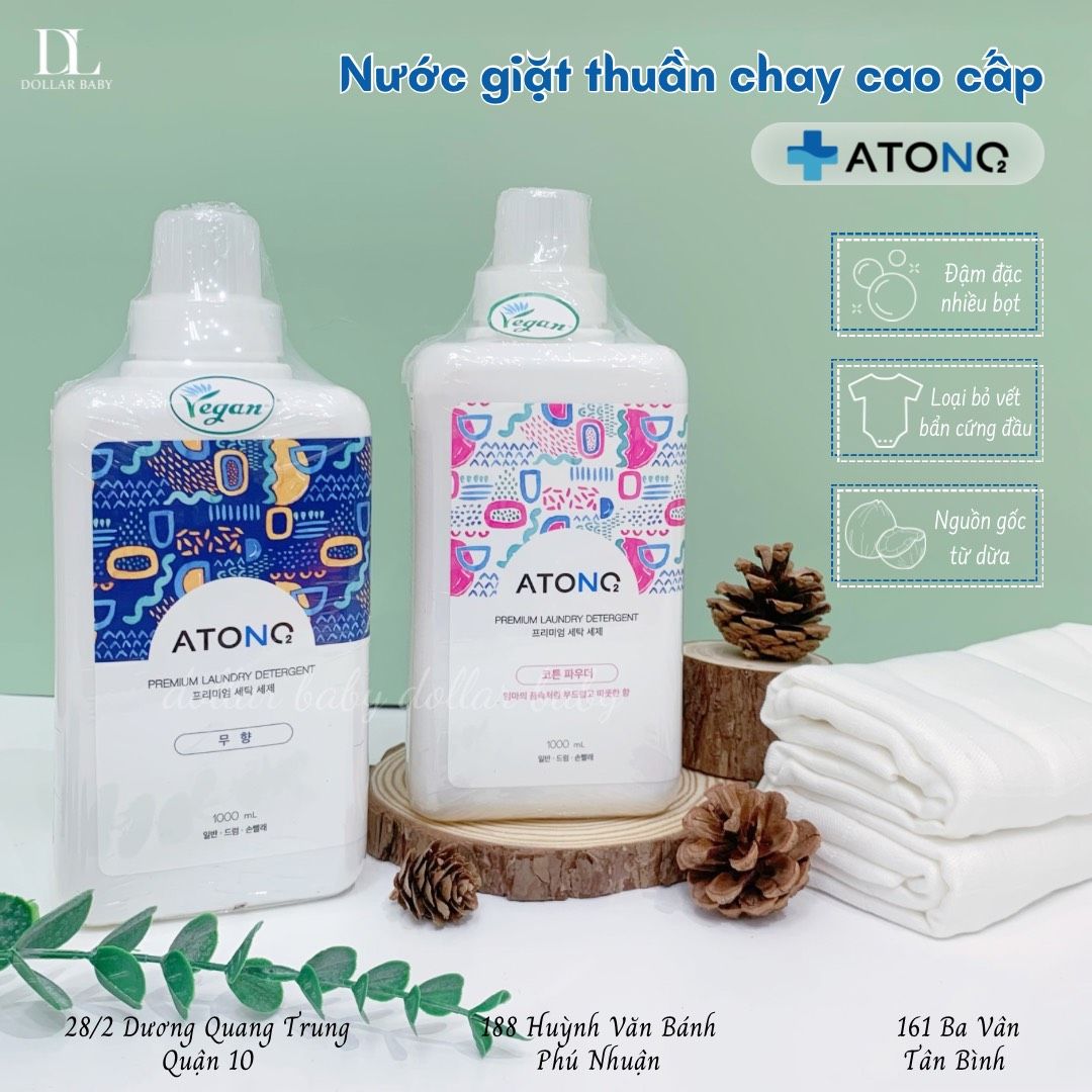  Nước Giặt Thuần Chay Cao Cấp ATONO2 1L 
