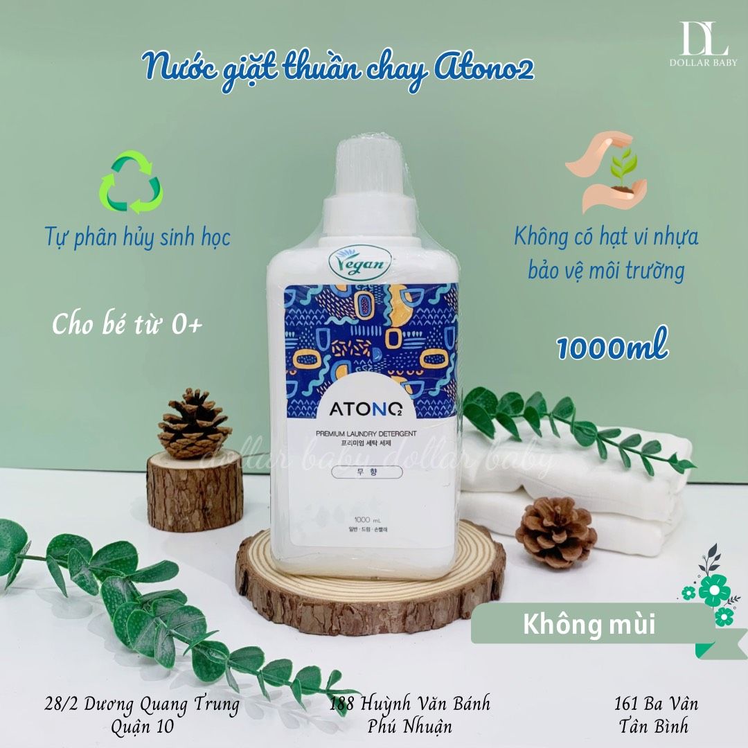  Nước Giặt Thuần Chay Cao Cấp ATONO2 1L 