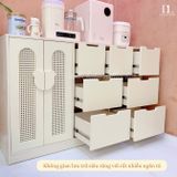  Tủ Gỗ Ngăn Kéo - Treo Đồ Cánh Mây Hình Gấu 