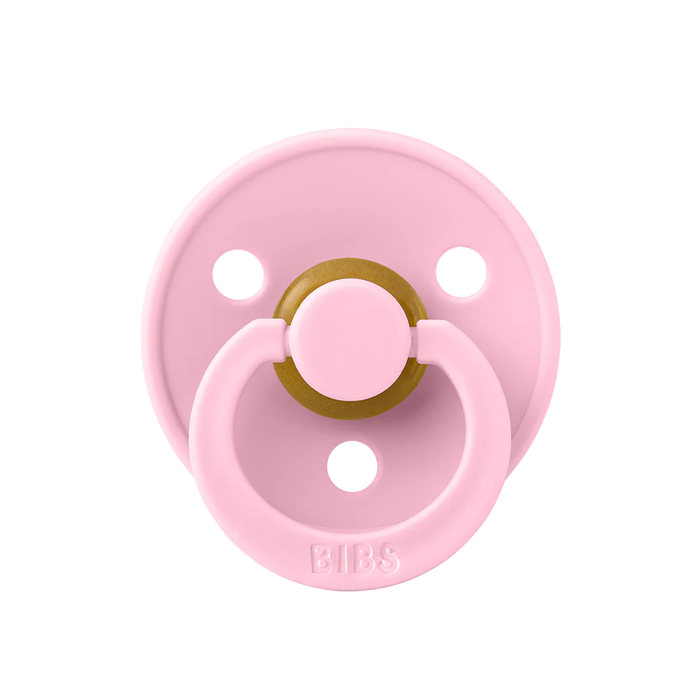  Ty Ngậm Núm Tròn Cao Su Tự Nhiên BIBS Pacifier Colour Latex Size 2 - 6M+ 