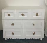  Bộ Tủ Gỗ Kính Trong - Tay Cầm Hình Thú 