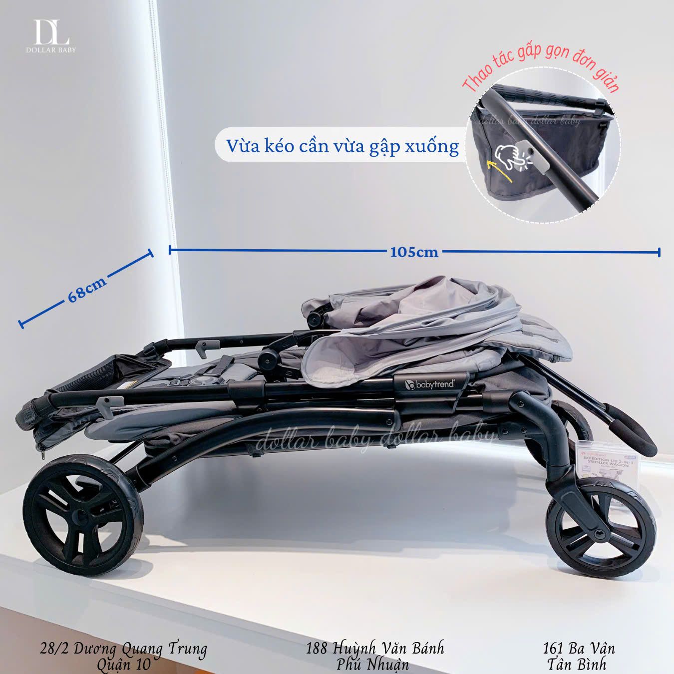  Xe đẩy đôi Baby Trend Expedition LTE 2-in-1Wagon 