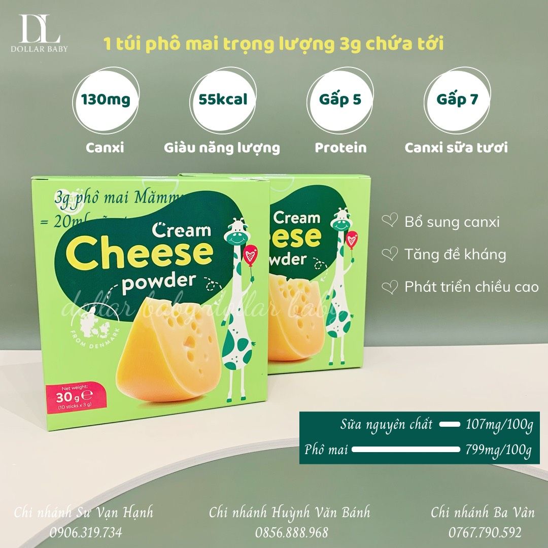  Bột Phô Mai Tách Muối Mămmy - 30 Gram ( 10 gói x 3 Gram ) 