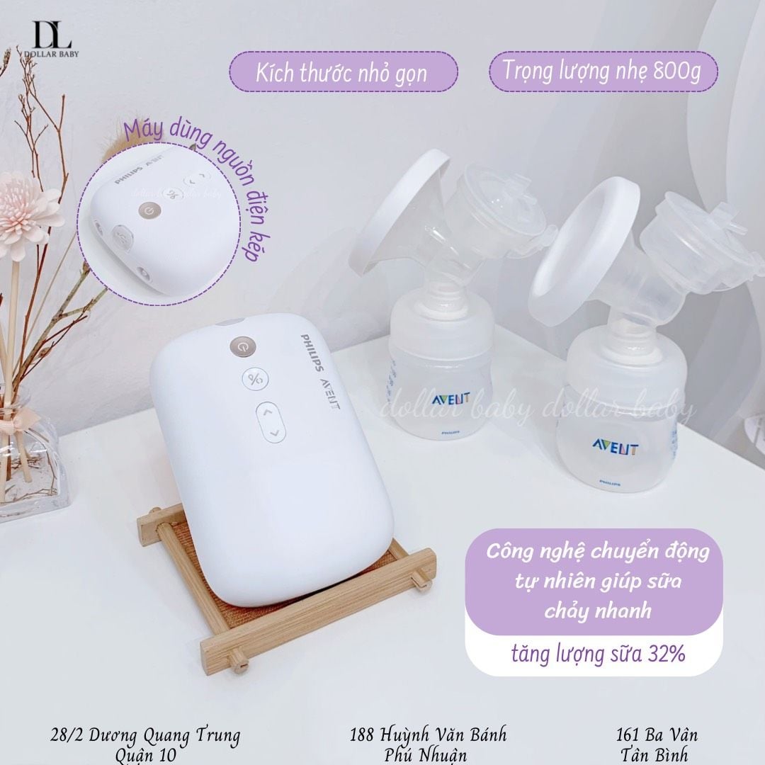  Máy hút sữa điện đôi Philips Avent Eureka Premium Plus - SCF394/11 