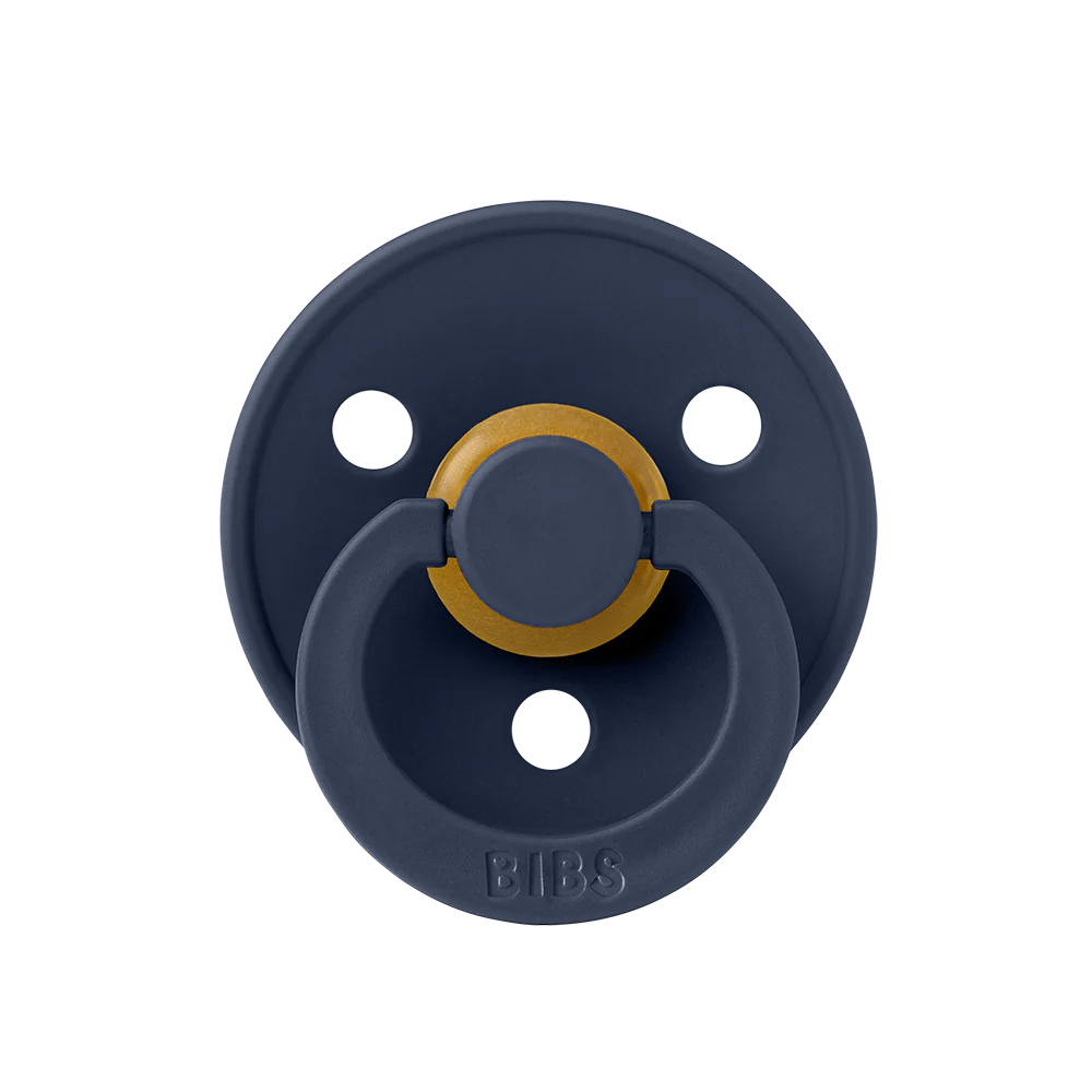  Ty Ngậm Núm Tròn Cao Su Tự Nhiên BIBS Pacifier Colour Latex Size 2 - 6M+ 