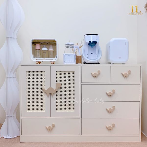  Tủ Gỗ Ngang Cánh Mây Khủng Long Ngăn Kéo Kết Hợp Treo Đồ 