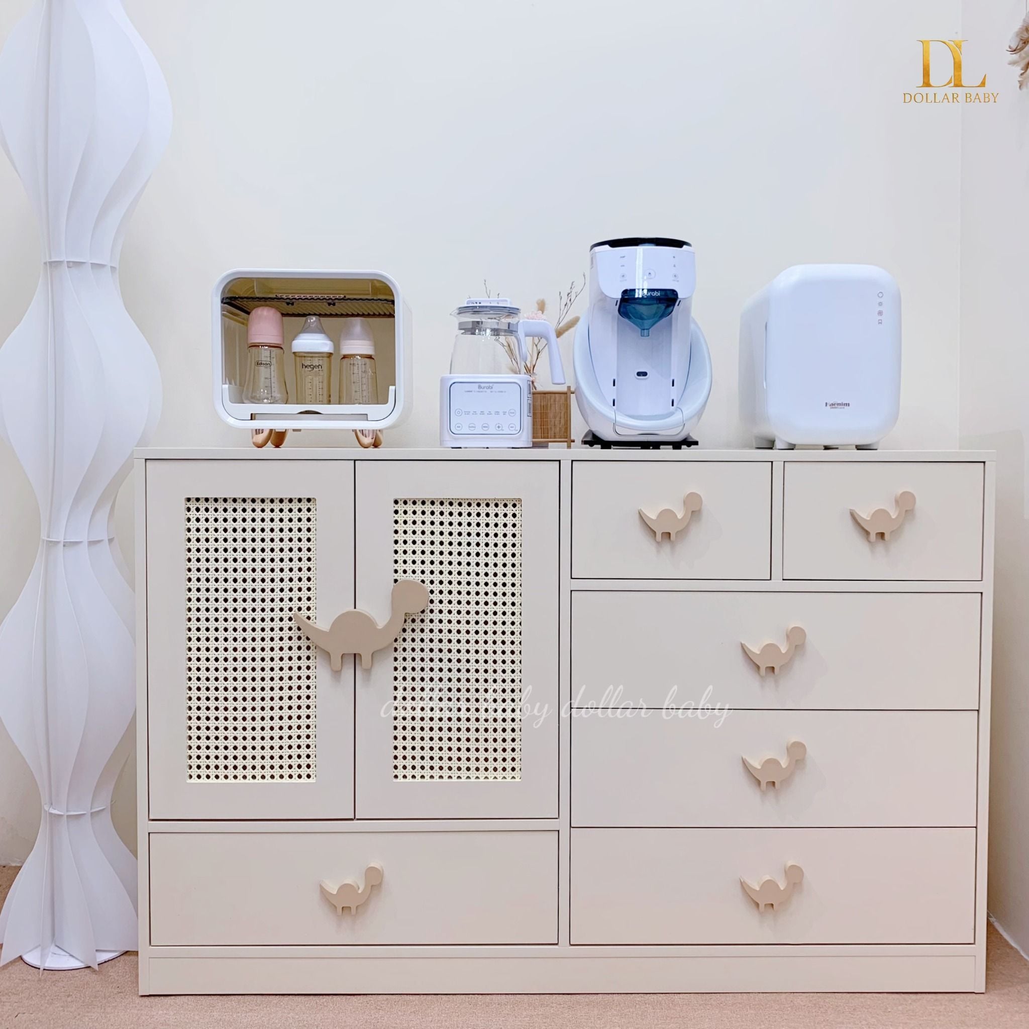  Tủ Gỗ Ngang Cánh Mây Khủng Long Ngăn Kéo Kết Hợp Treo Đồ 