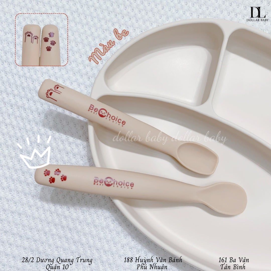  Set 2 Thìa Silicon Bechoice ( Kèm Hộp ) 