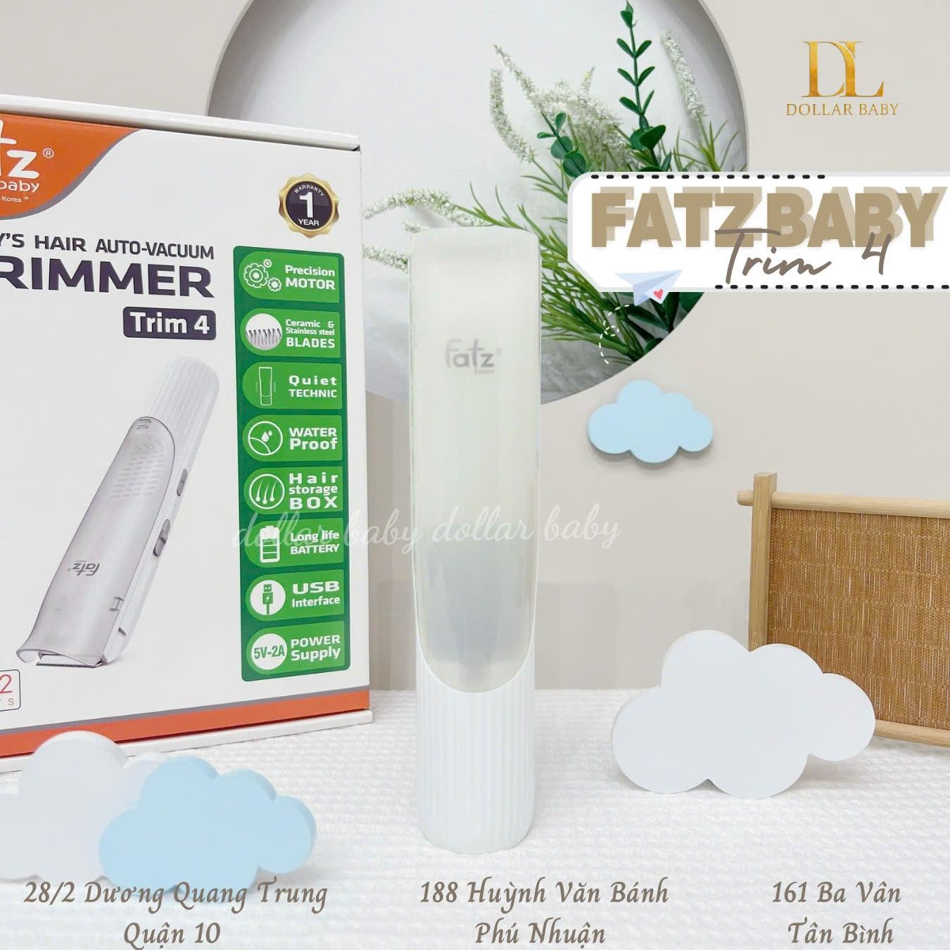  FATZ BABY - Tông Đơ Cắt Và Hút Tóc - Trim 4 