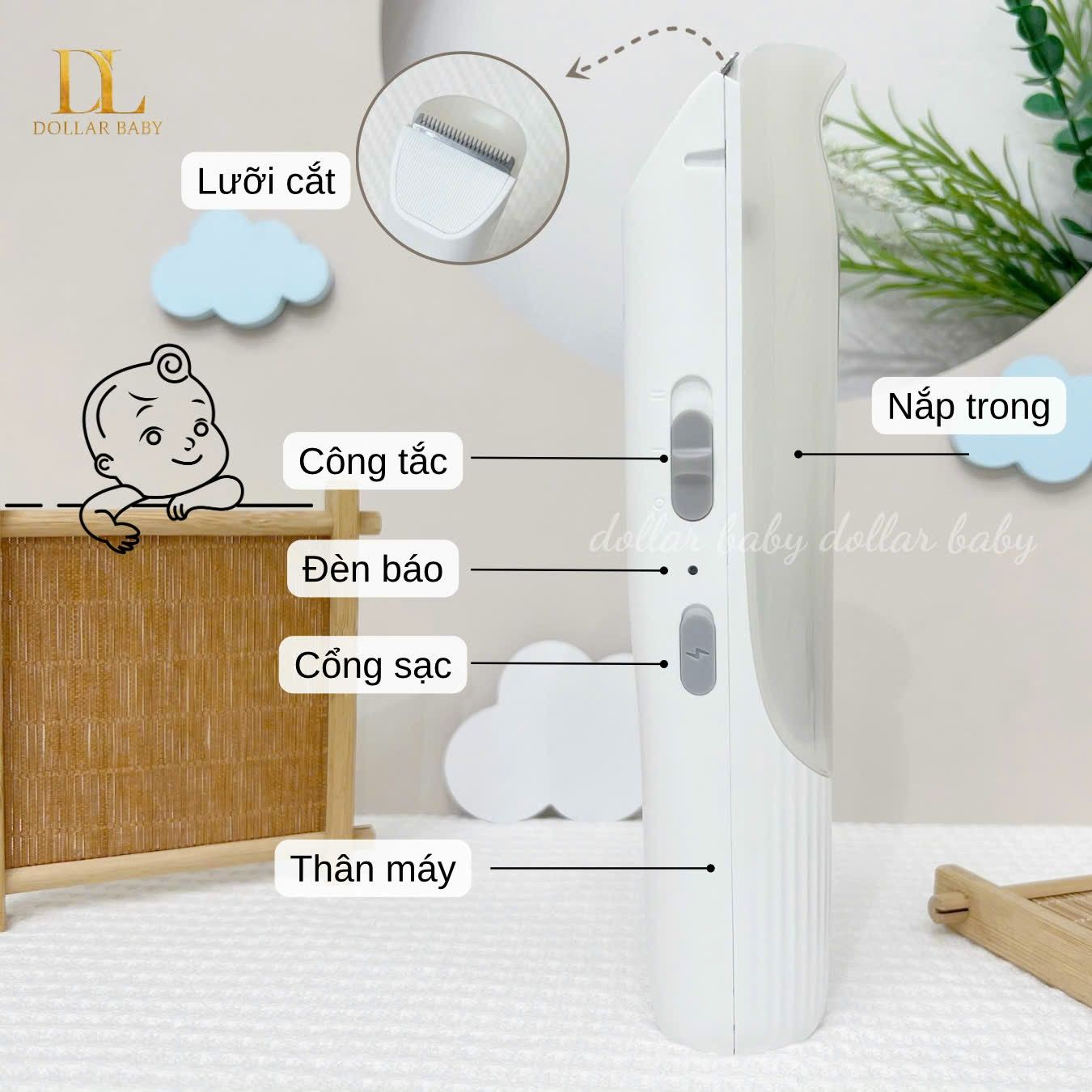  FATZ BABY - Tông Đơ Cắt Và Hút Tóc - Trim 4 