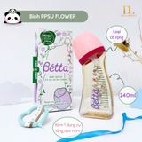  Bình Sữa Betta PPSU Cổ Rộng Flower 